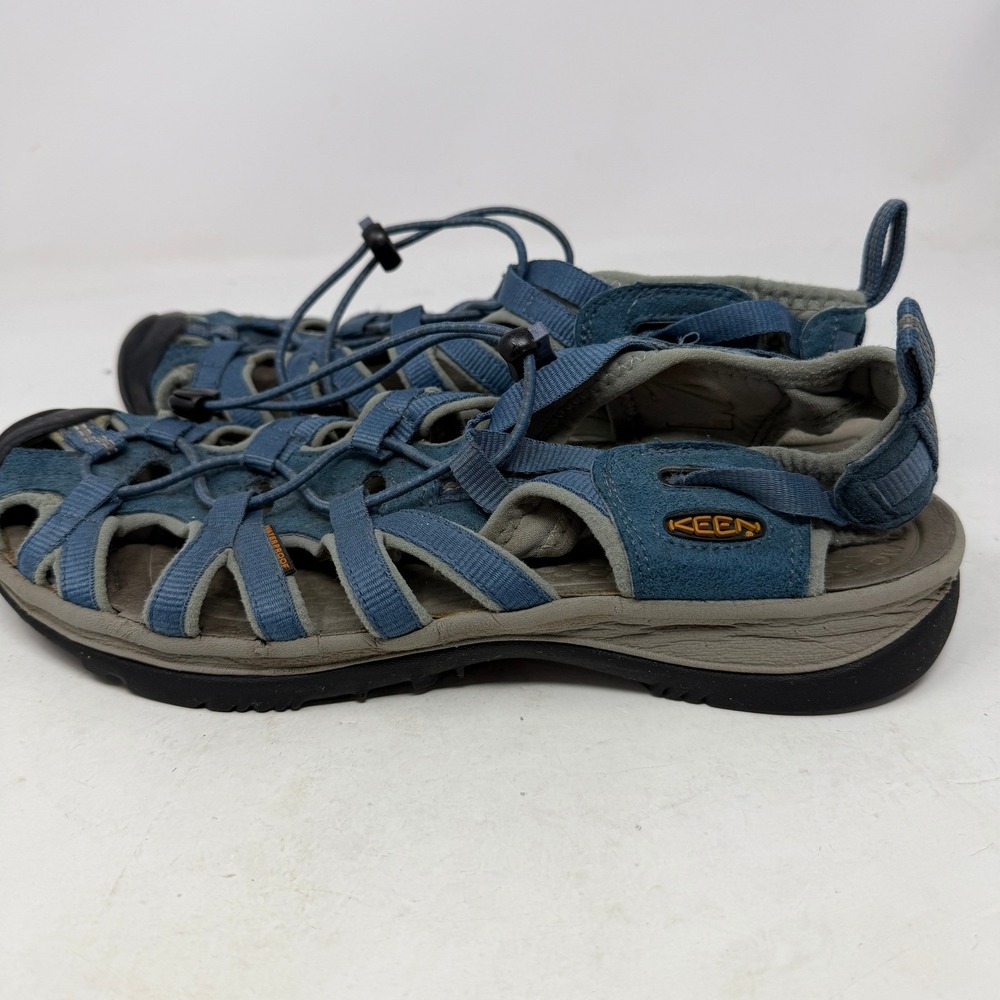 KEEN Sandals Womens 9 Whisper Blue Waterproof Hiking Sport EUC